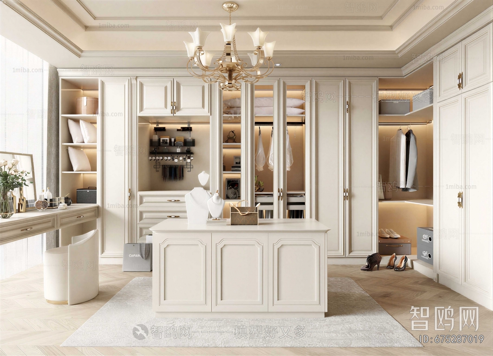 American Style Clothes Storage Area