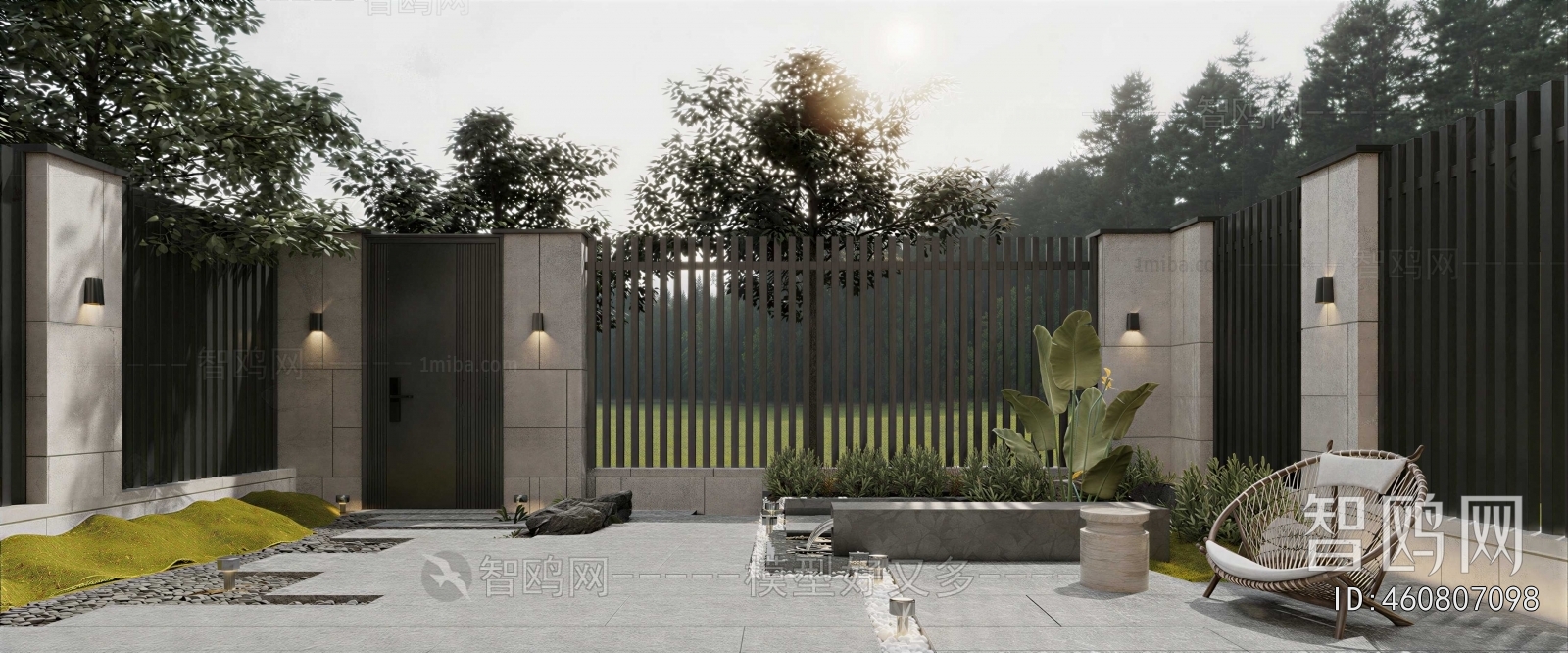 Modern Courtyard/landscape