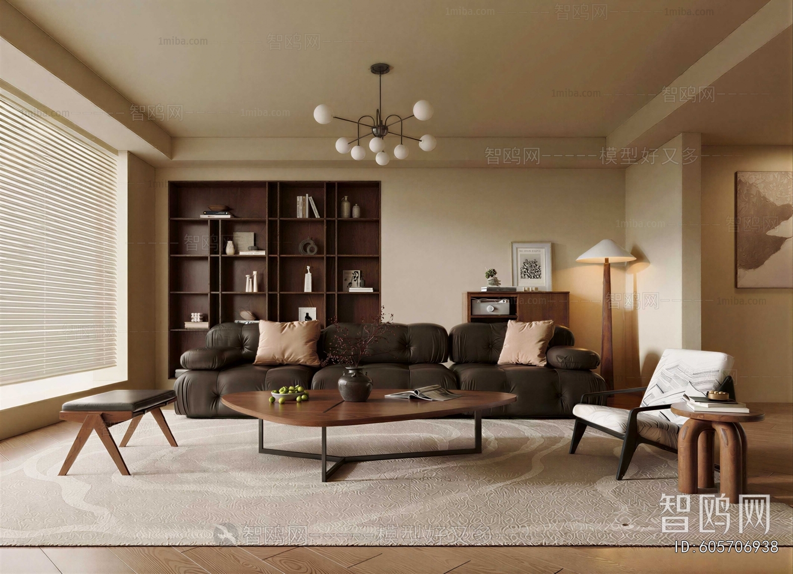 Wabi-sabi Style A Living Room