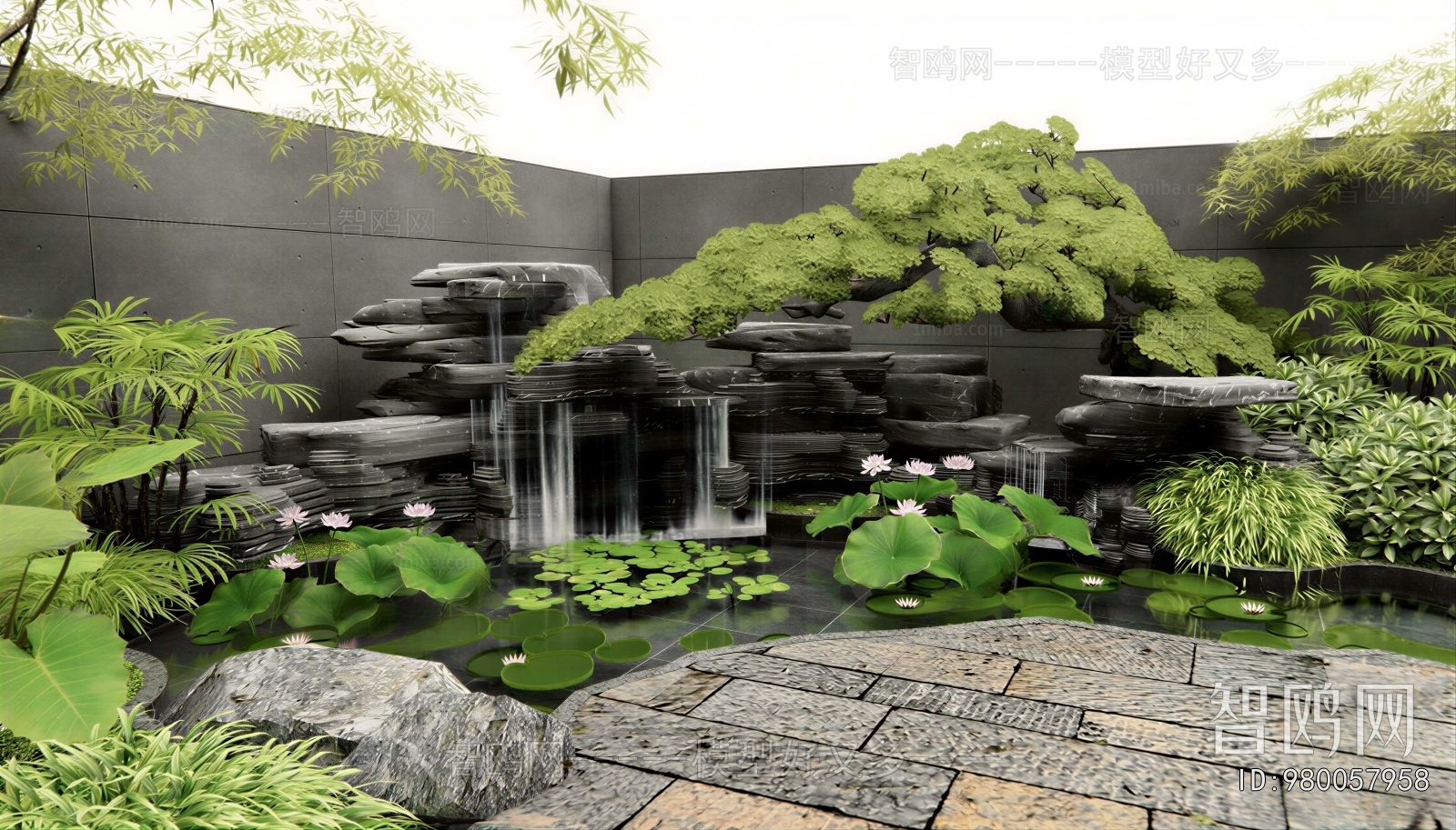 New Chinese Style Courtyard/landscape
