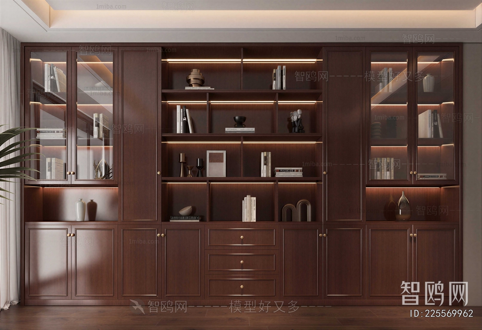 New Chinese Style Bookcase