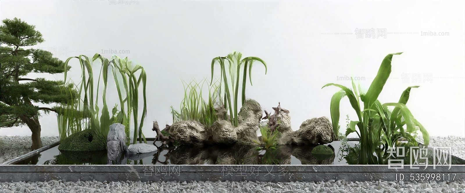 New Chinese Style Plant Landscaping