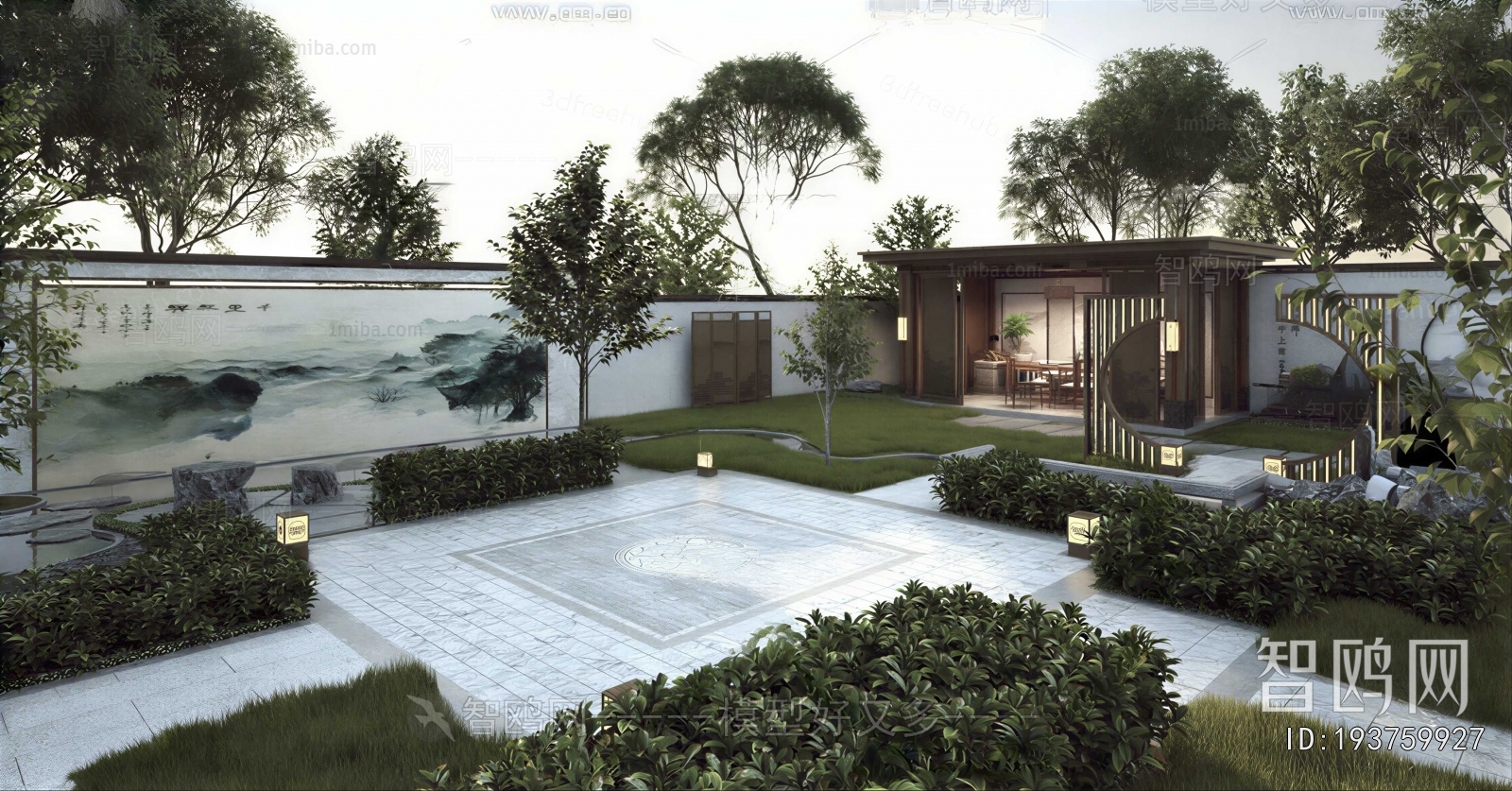 New Chinese Style Courtyard/landscape
