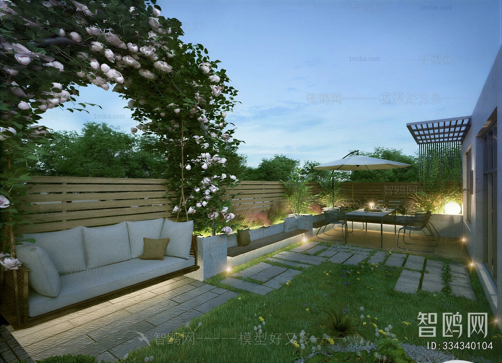 Modern Courtyard/landscape