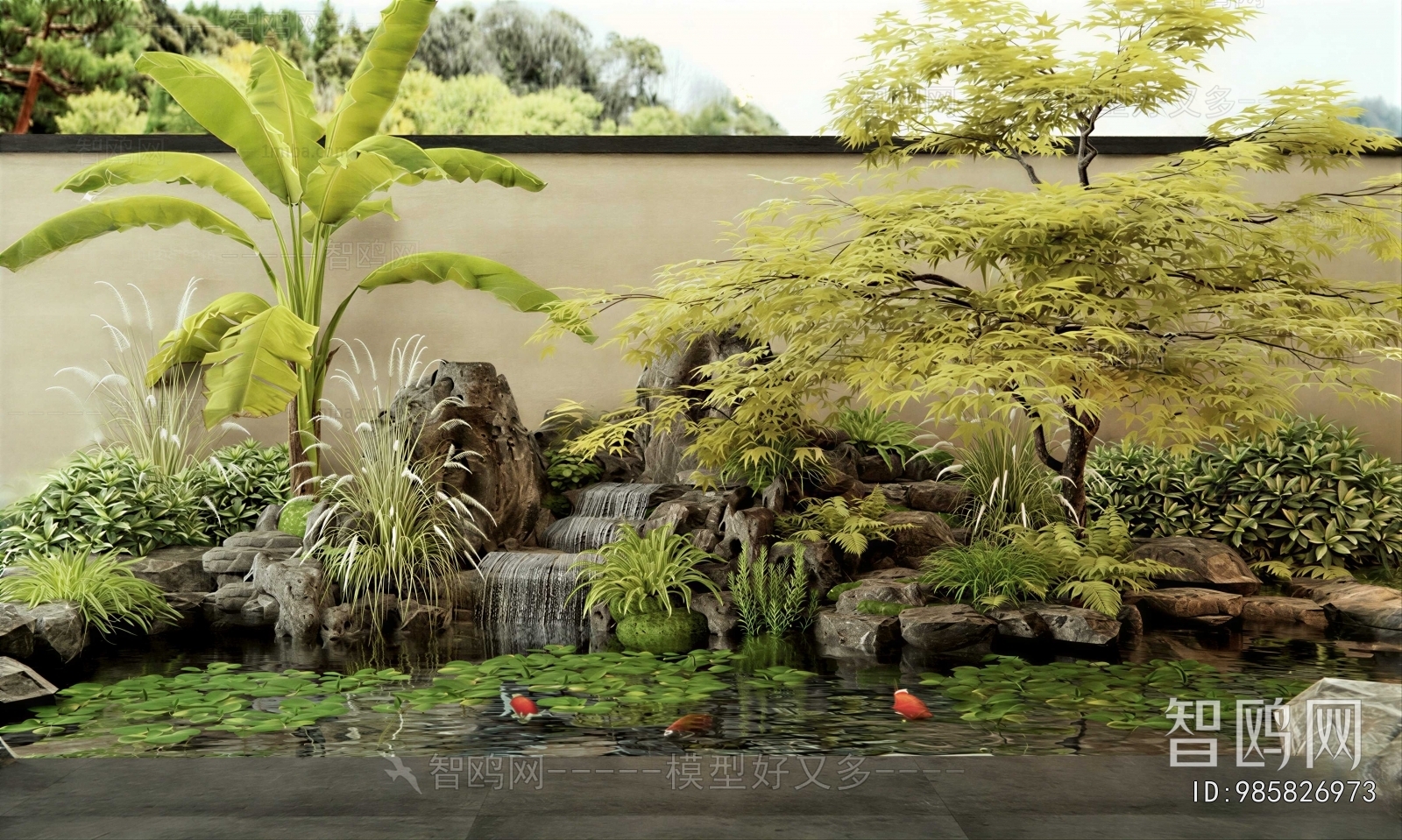 New Chinese Style Courtyard/landscape