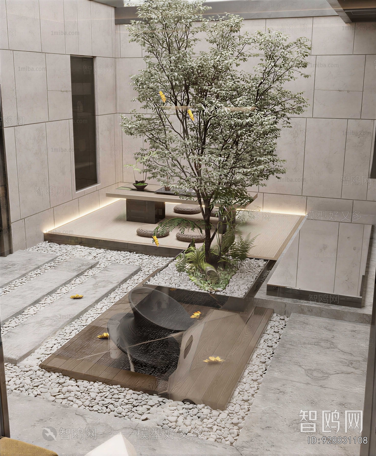 Modern Courtyard/landscape