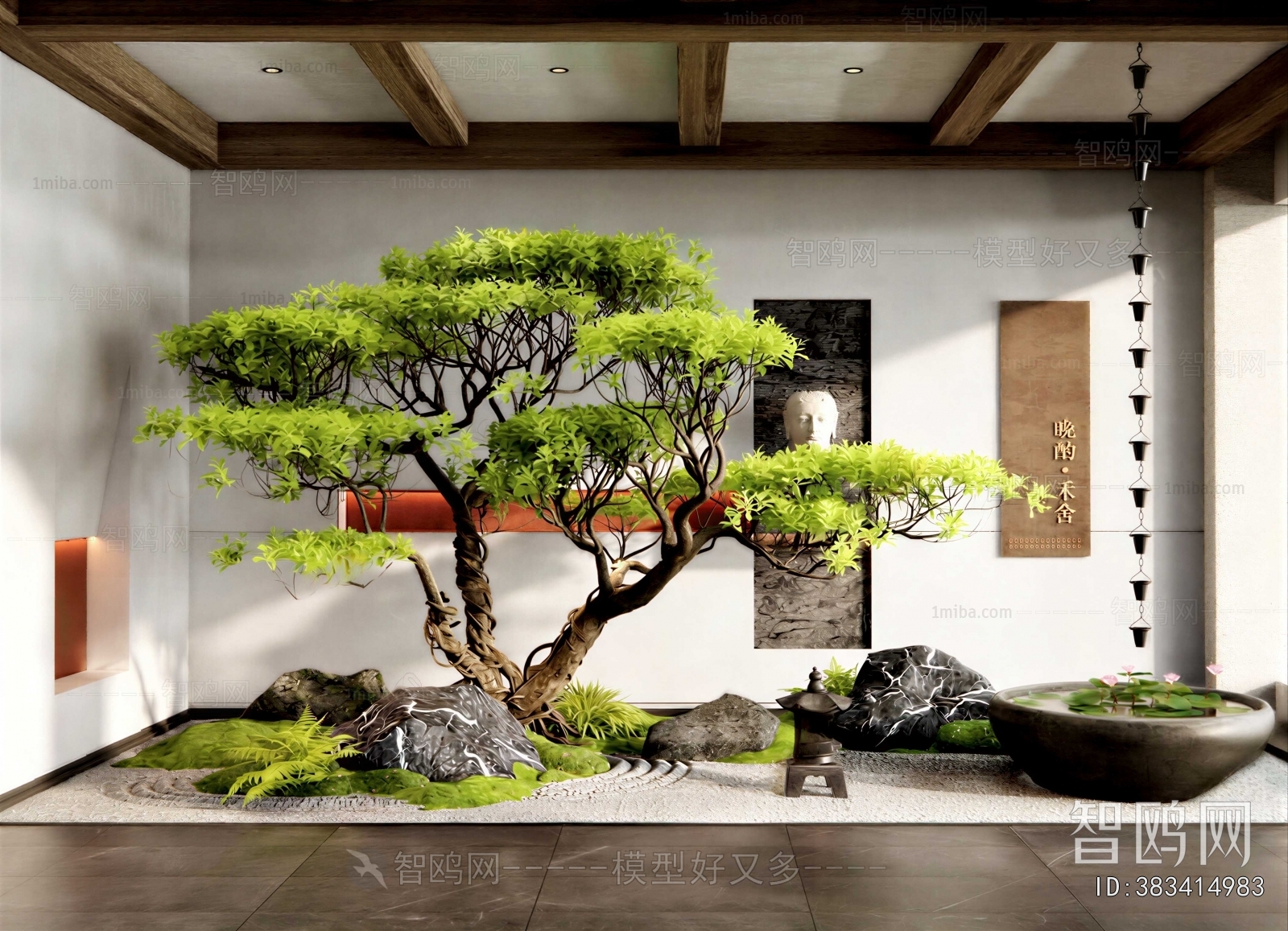 New Chinese Style Plant Landscaping