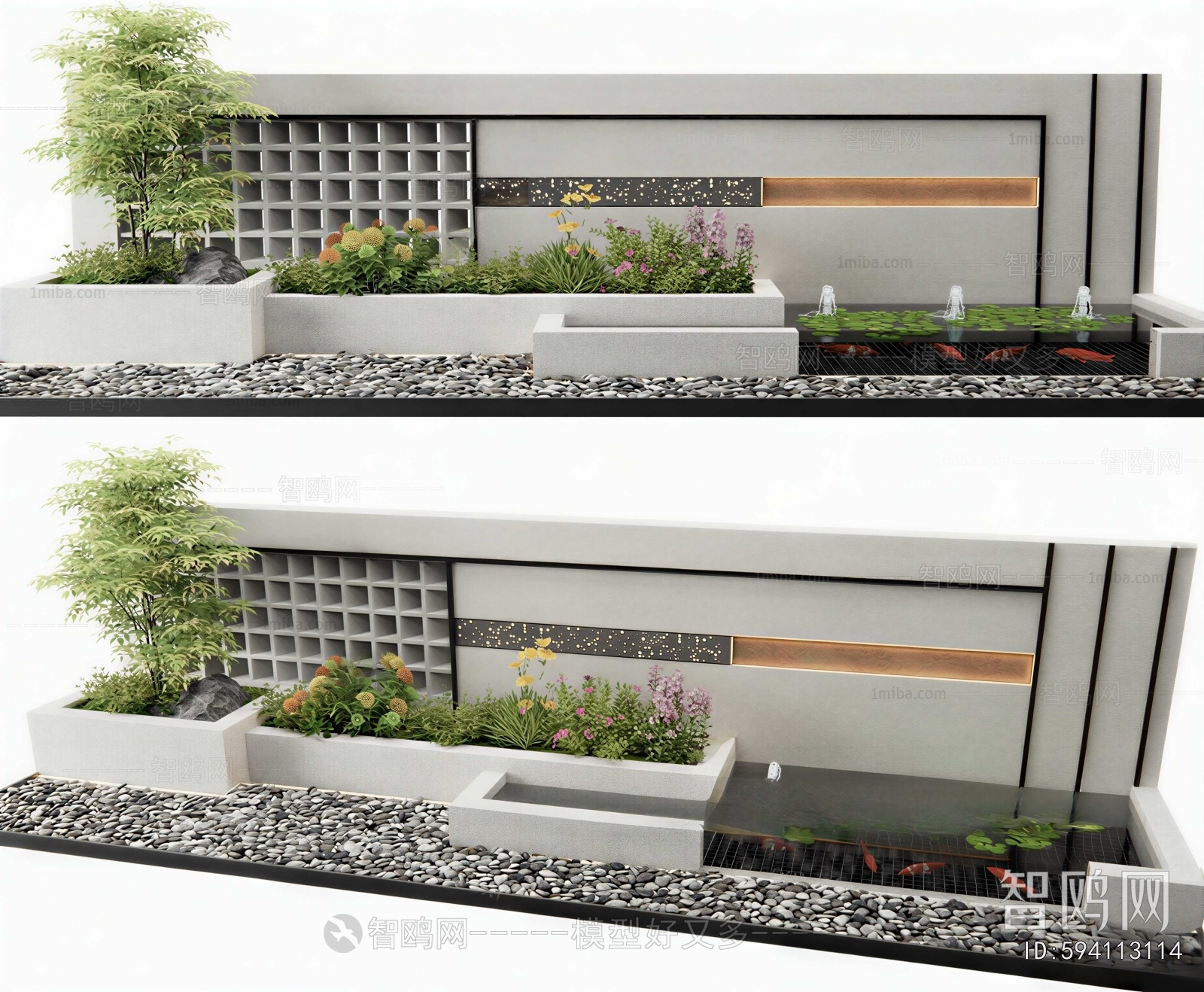 Modern Rockery Waterscape