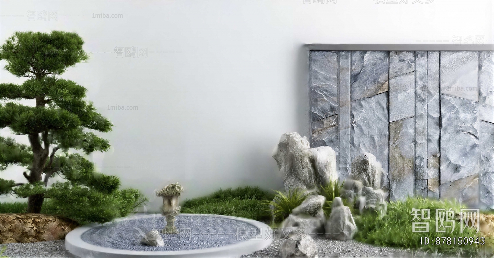 New Chinese Style Rockery Waterscape