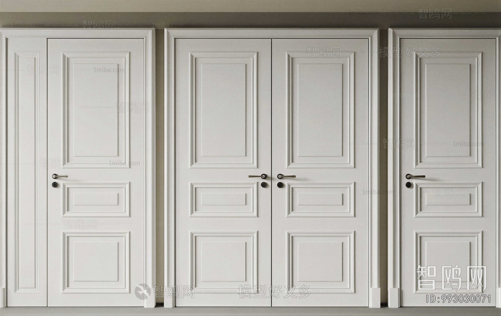 Simple European Style Single Door