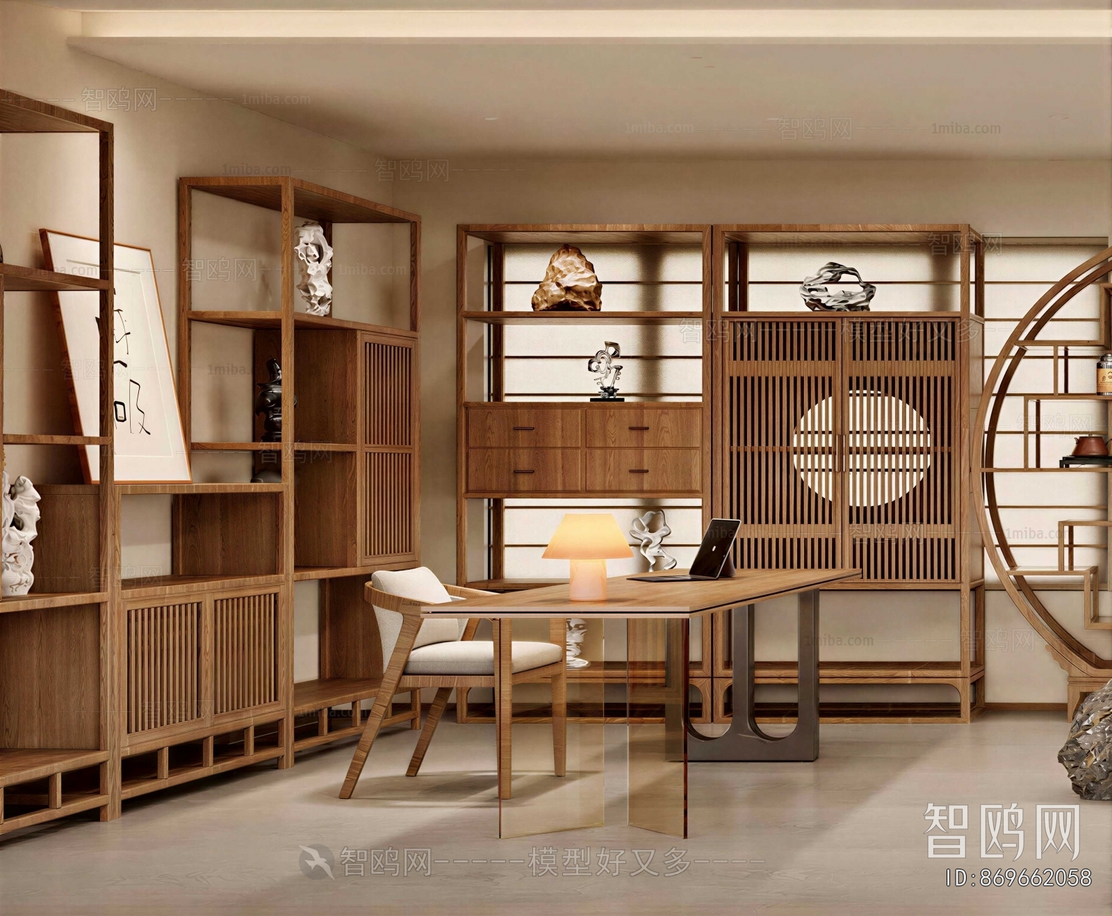 New Chinese Style Manager's Office