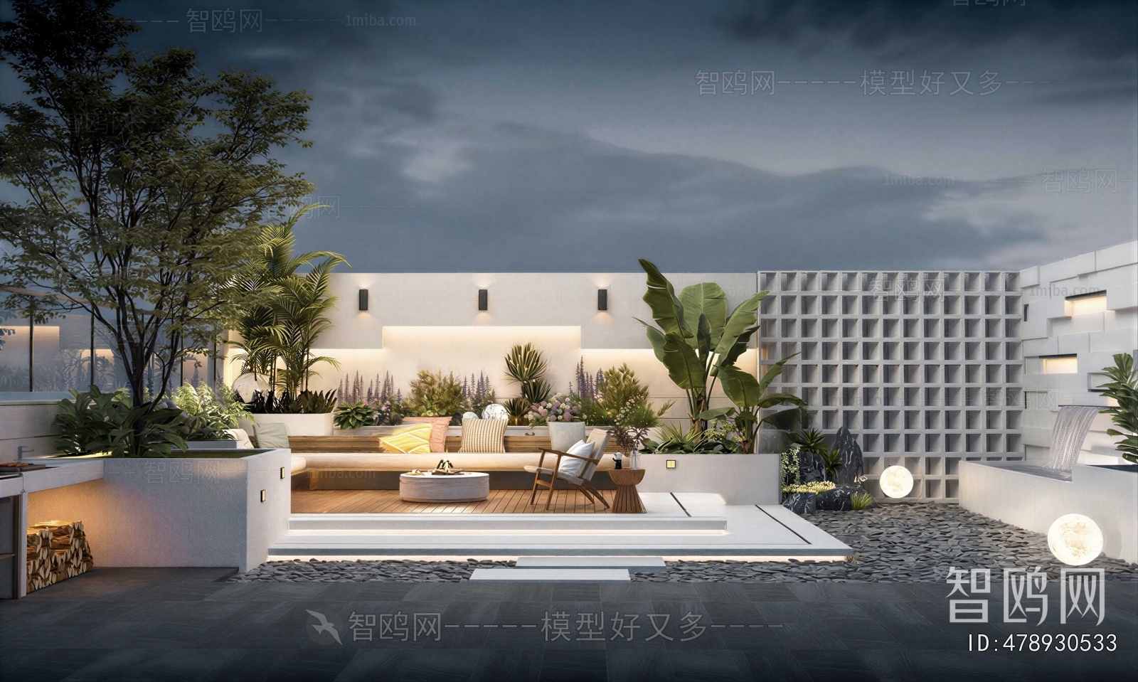 Modern Courtyard/landscape