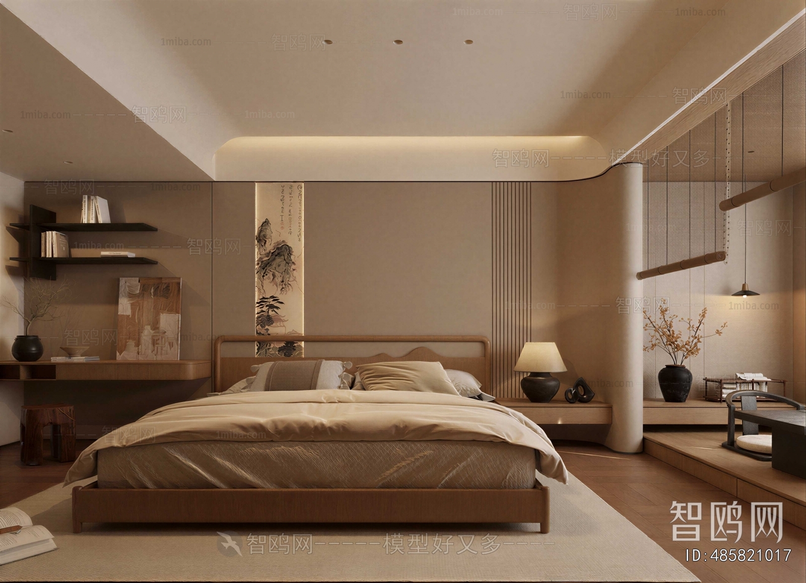New Chinese Style Bedroom