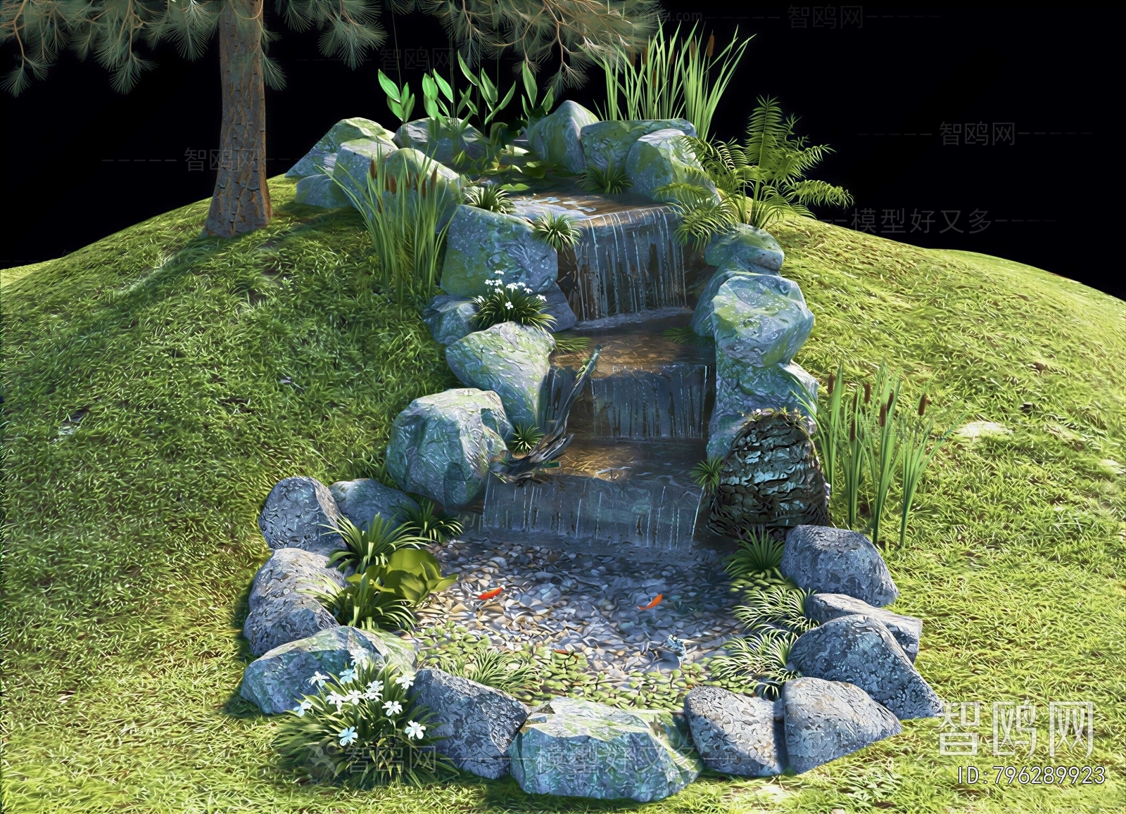 Modern Rockery Waterscape