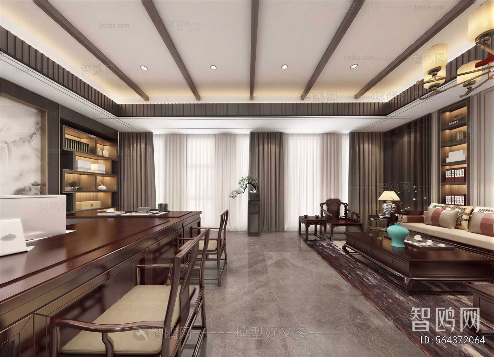 New Chinese Style Manager's Office