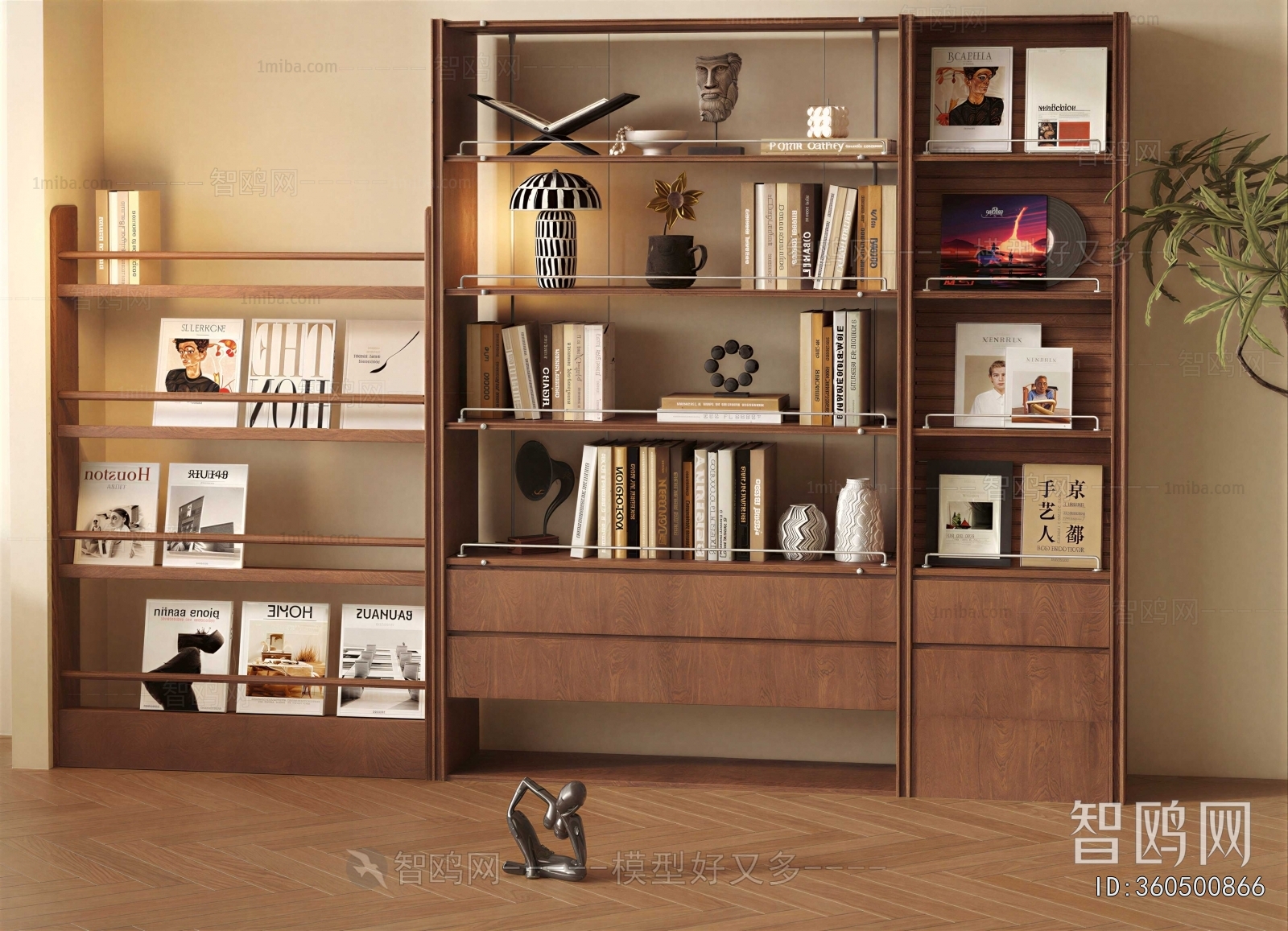 Wabi-sabi Style Bookcase