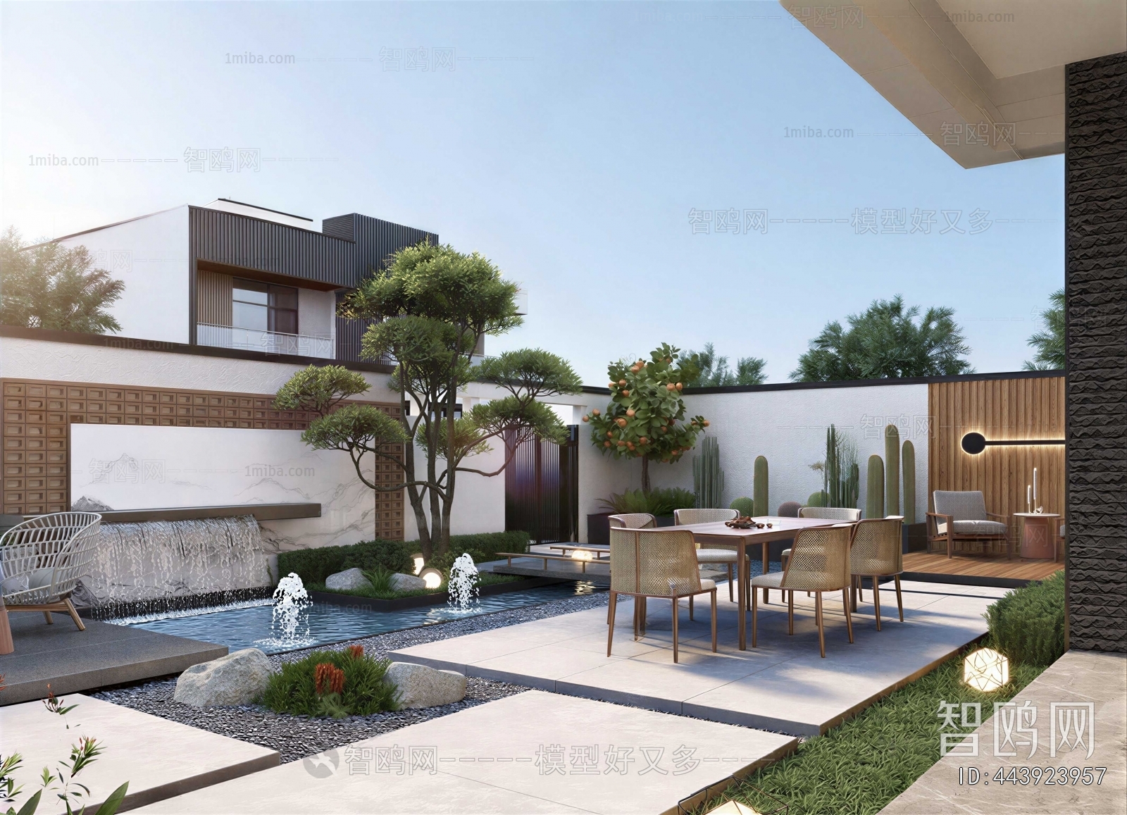 New Chinese Style Courtyard/landscape