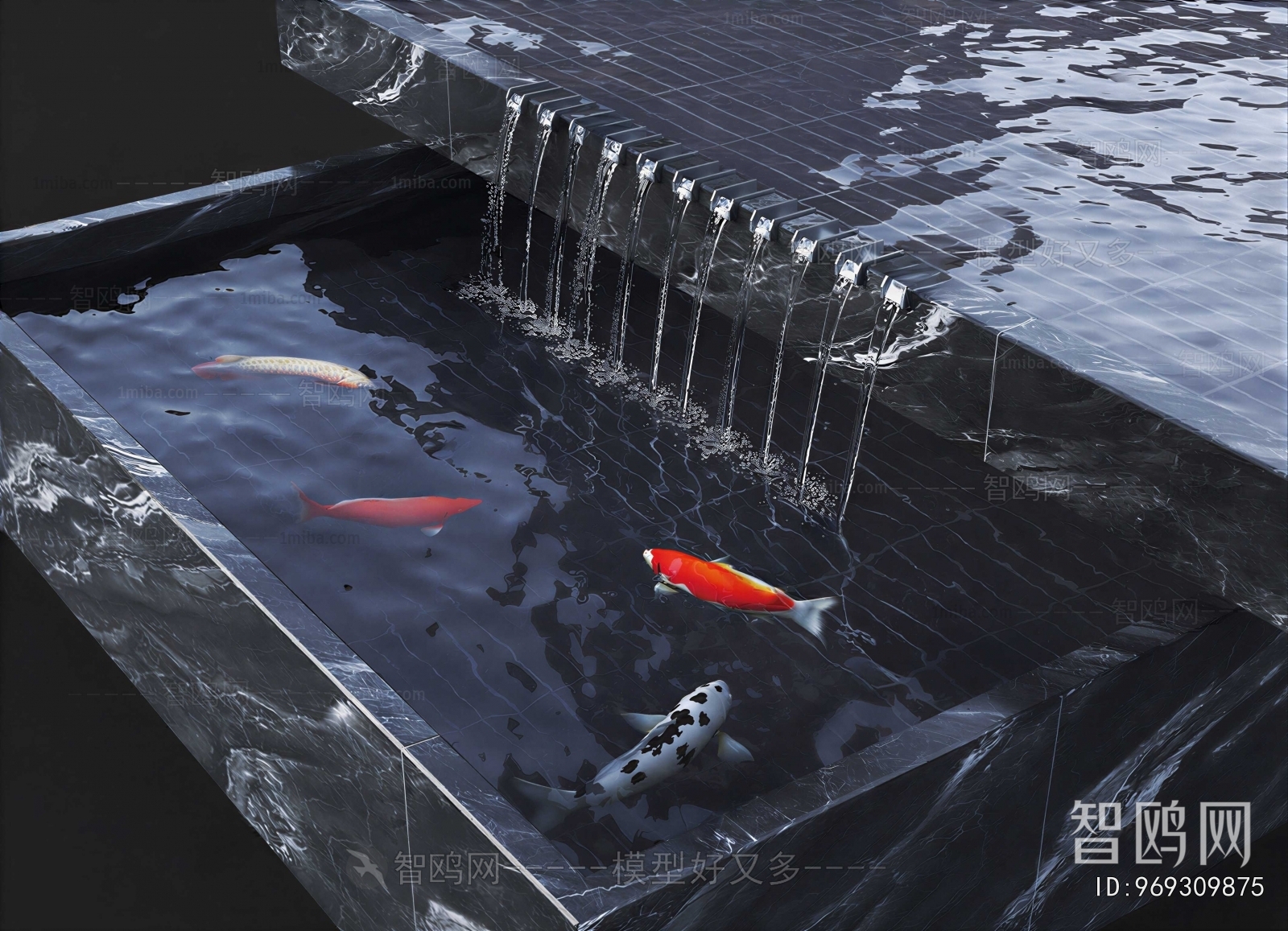 Modern Rockery Waterscape