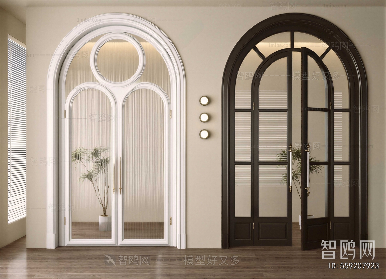 French Style Double Door