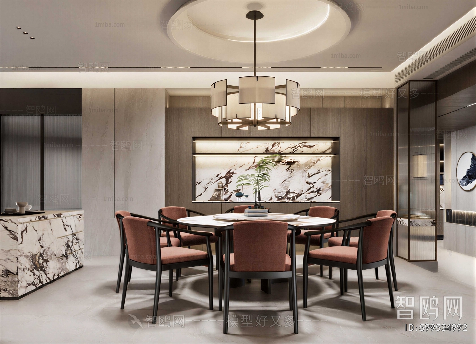 New Chinese Style Dining Room