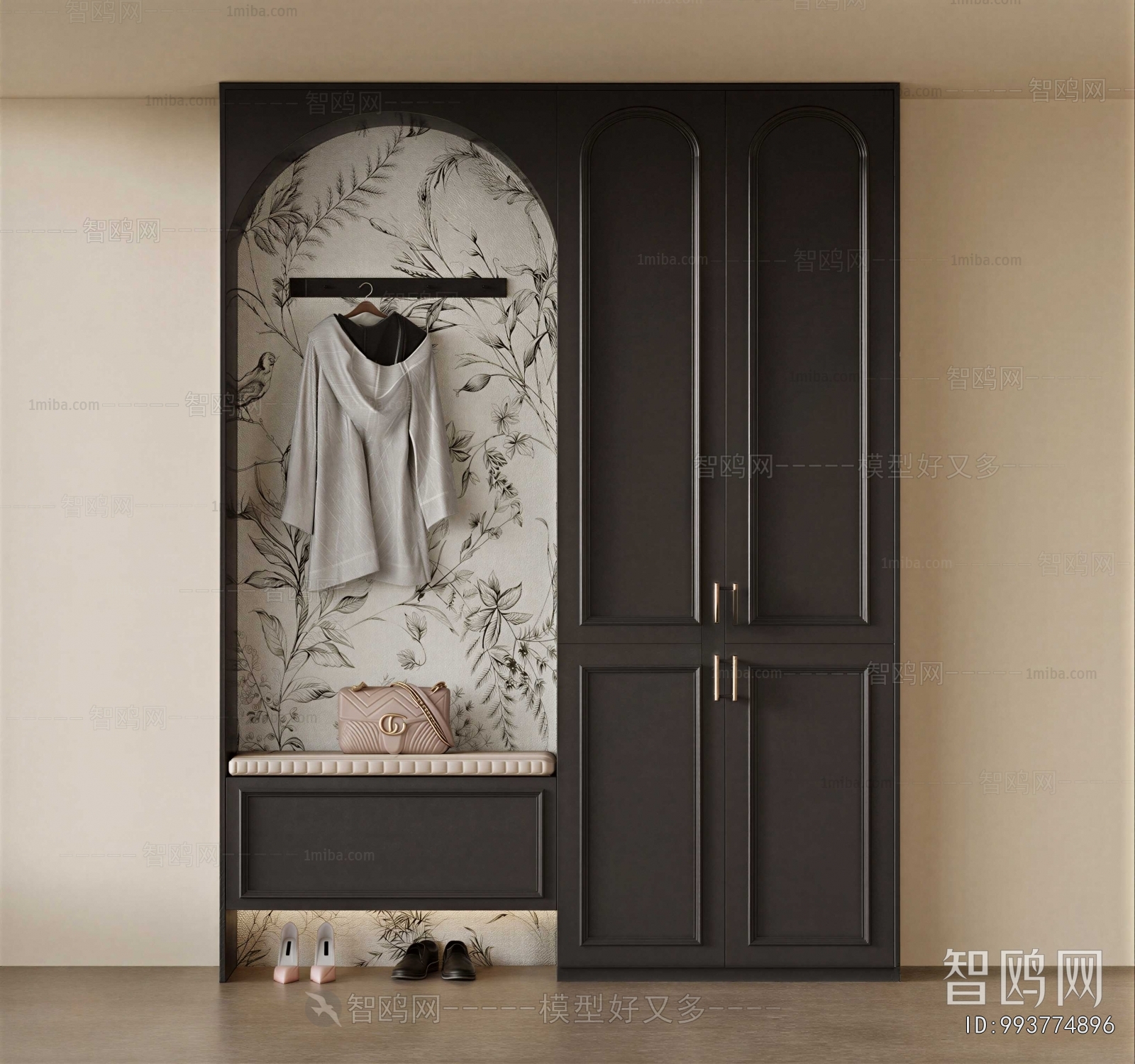 French Style Shoe Cabinet