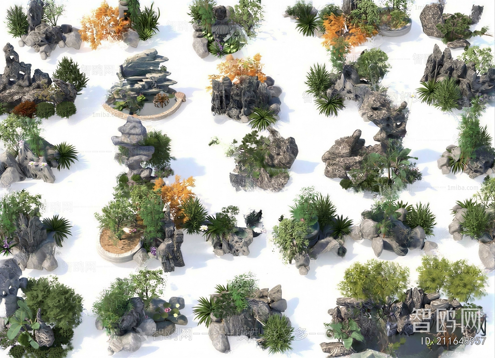 New Chinese Style Plant Landscaping