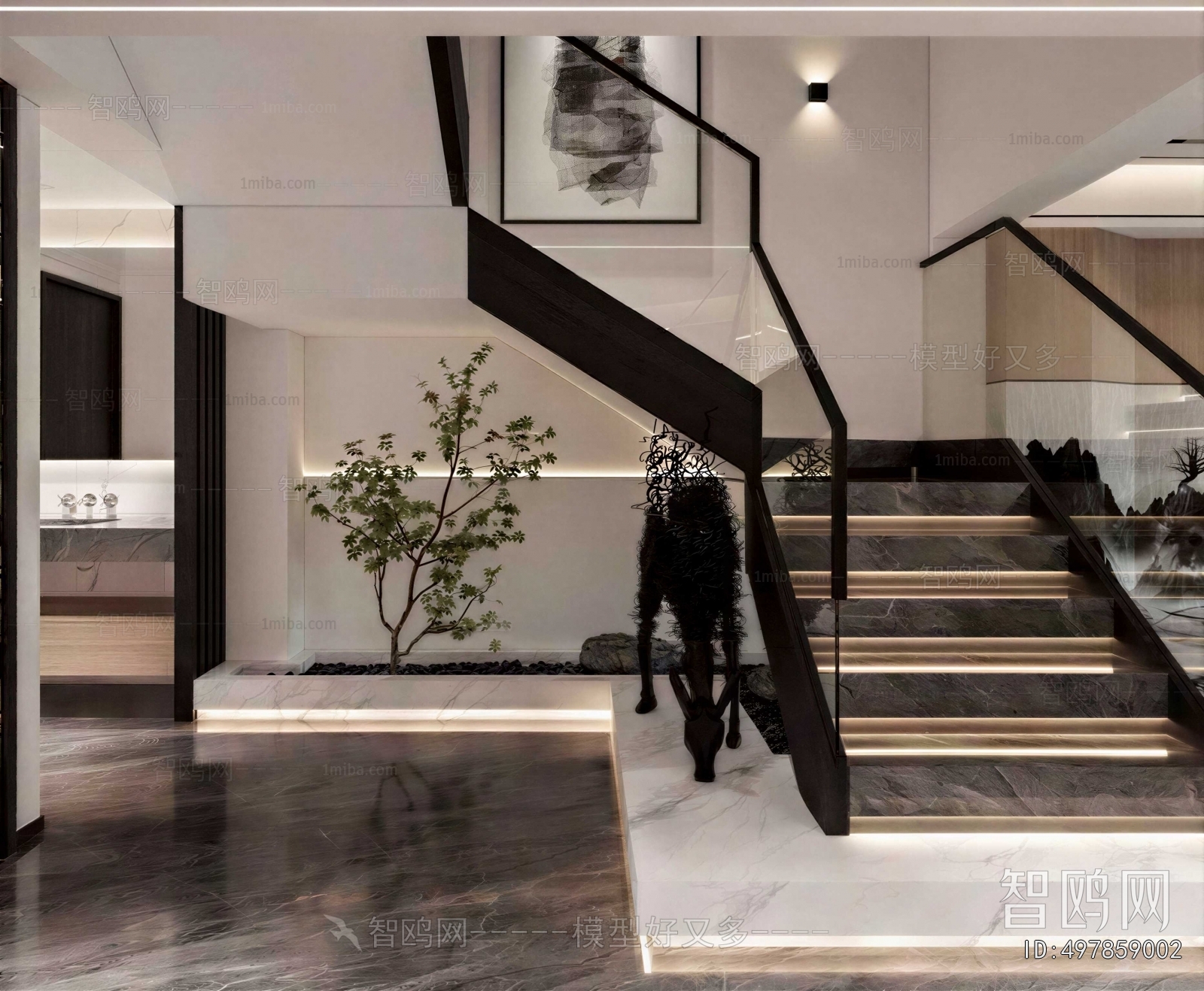 New Chinese Style Stairwell