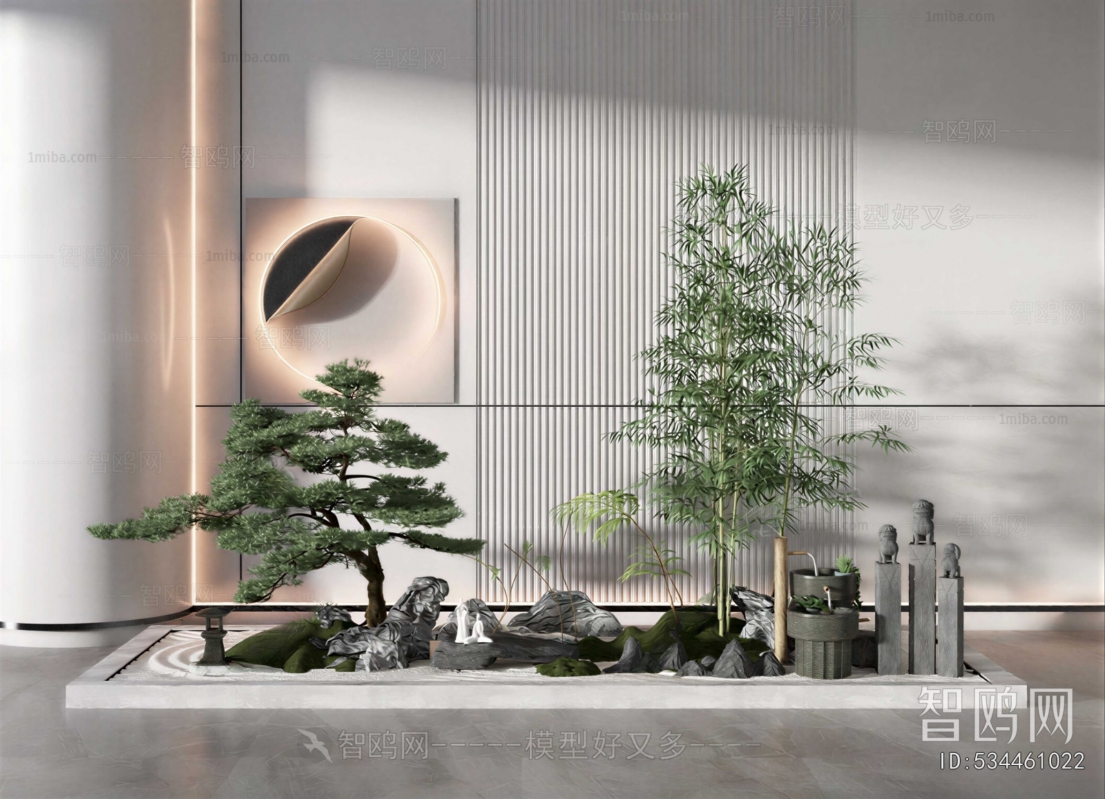 New Chinese Style Plant Landscaping