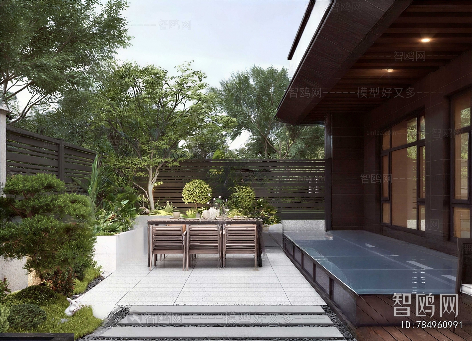 Modern Courtyard/landscape
