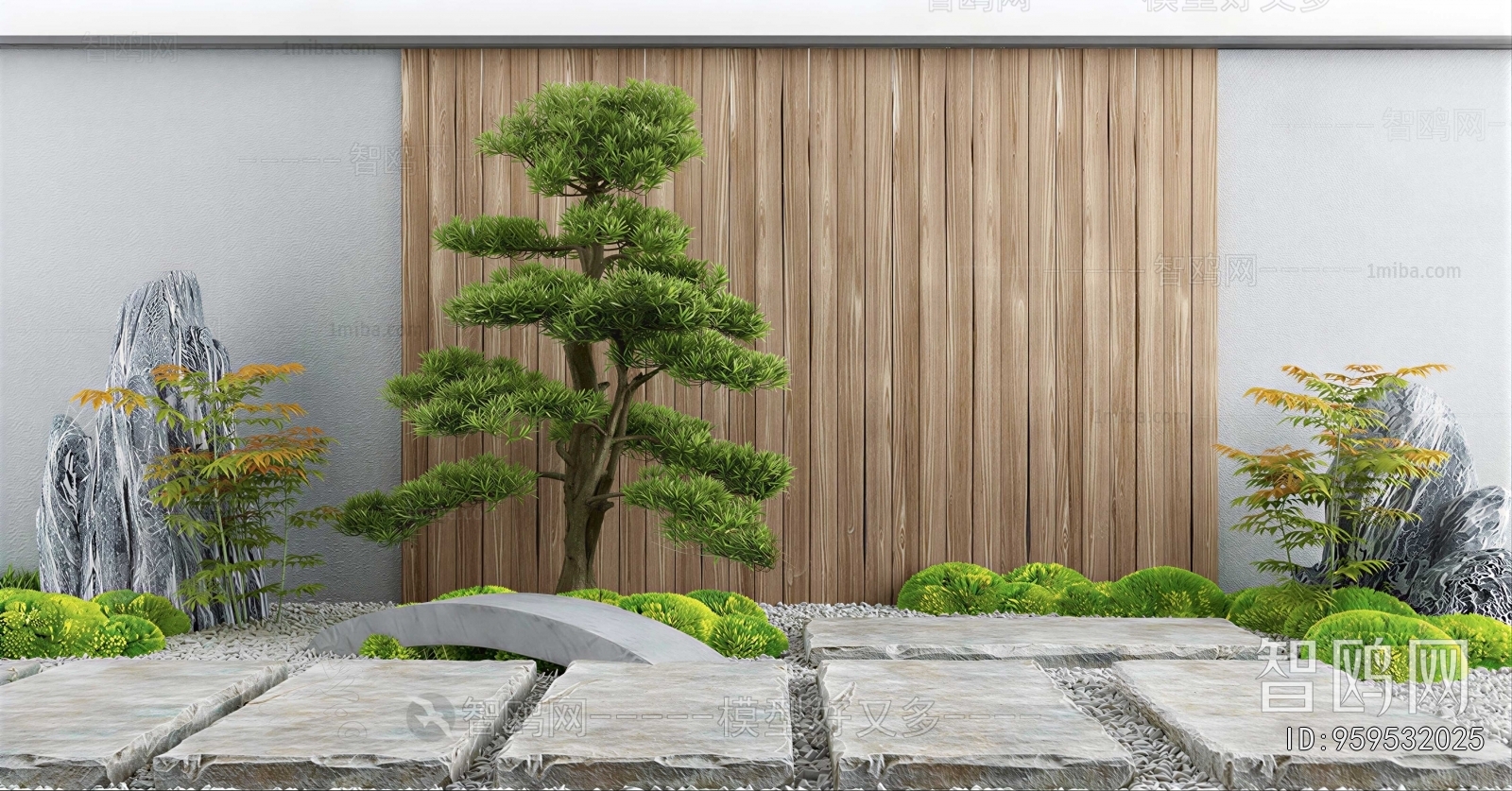 New Chinese Style Rockery Waterscape