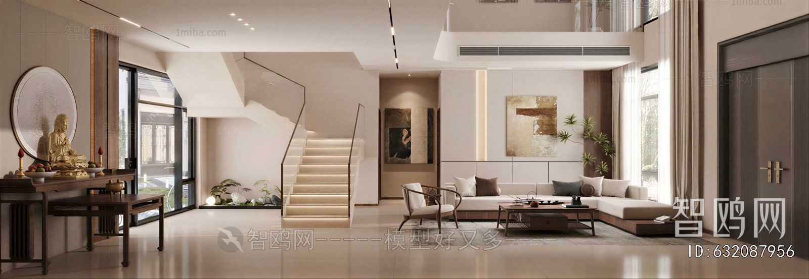 Wabi-sabi Style A Living Room