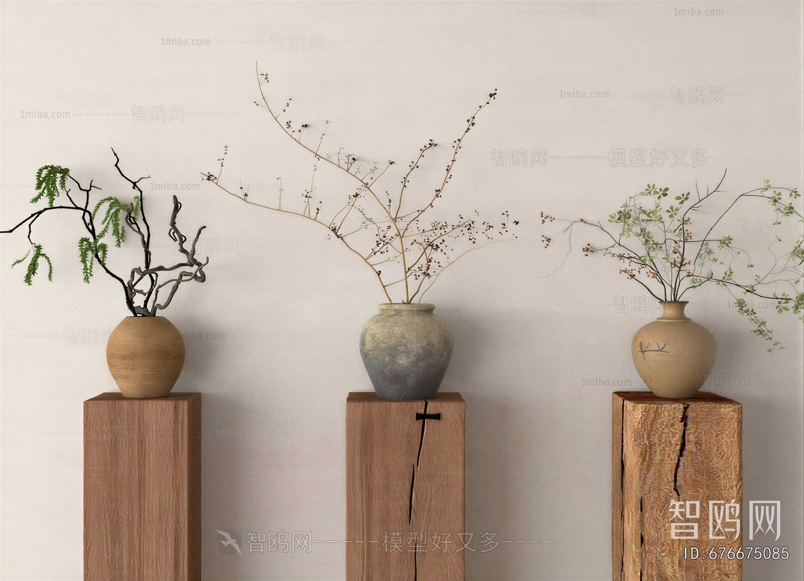 Wabi-sabi Style Dried Branch