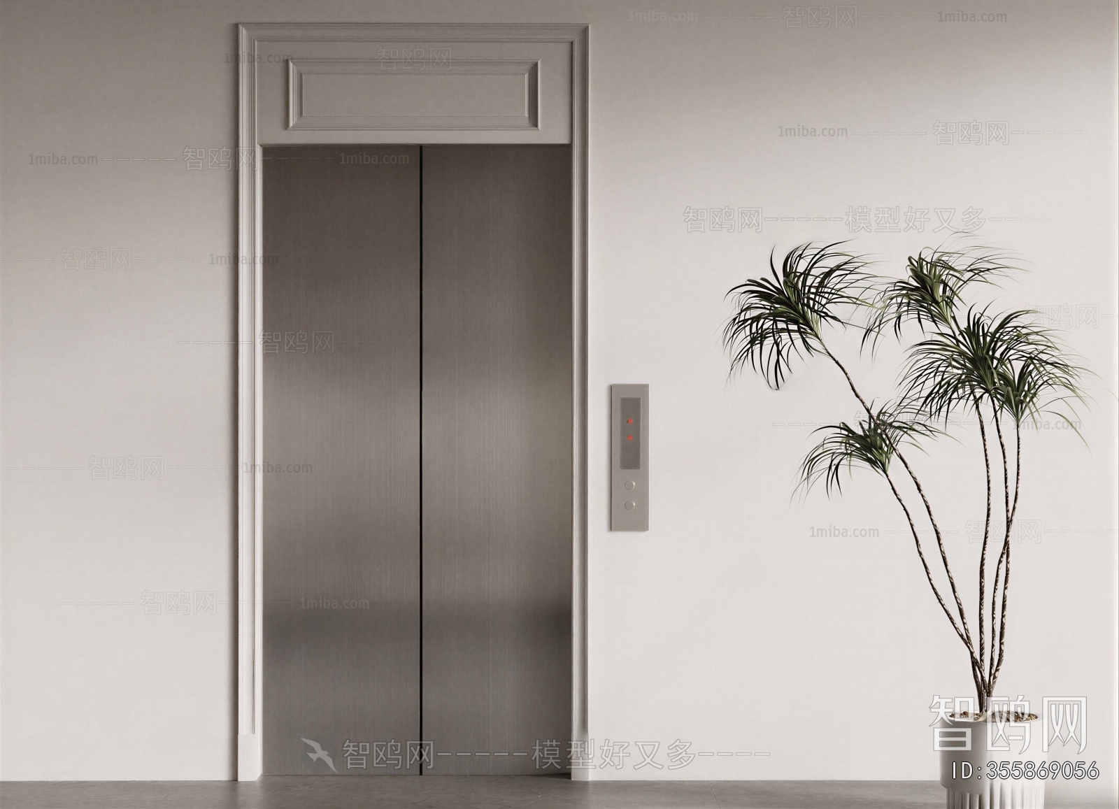 Modern Office Elevator Hall