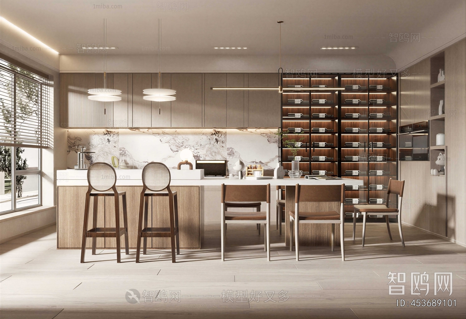 Wabi-sabi Style Dining Room