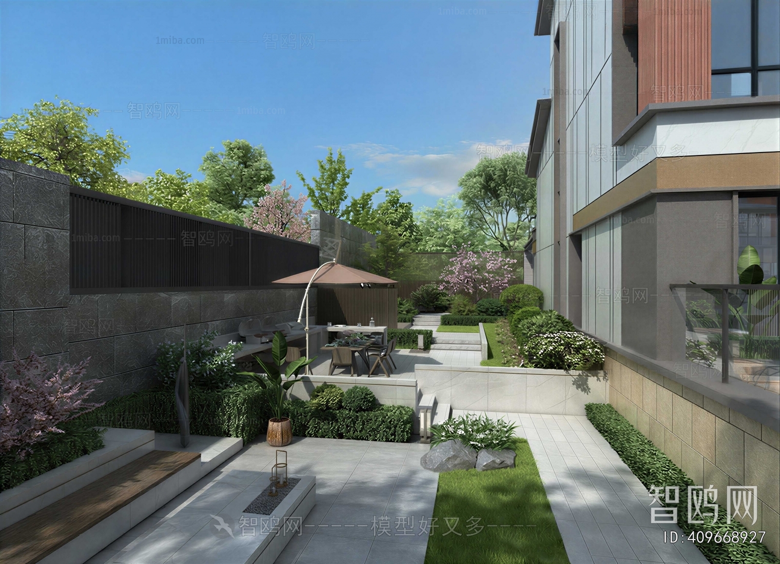 Modern Courtyard/landscape