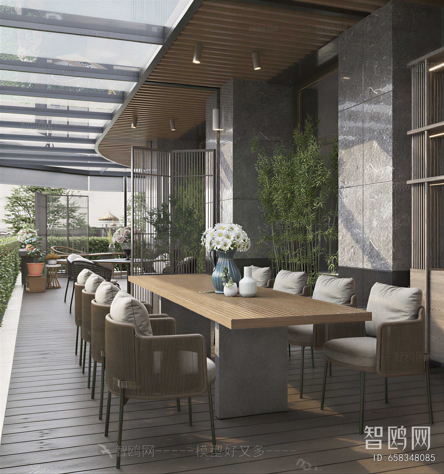 Modern Courtyard/landscape