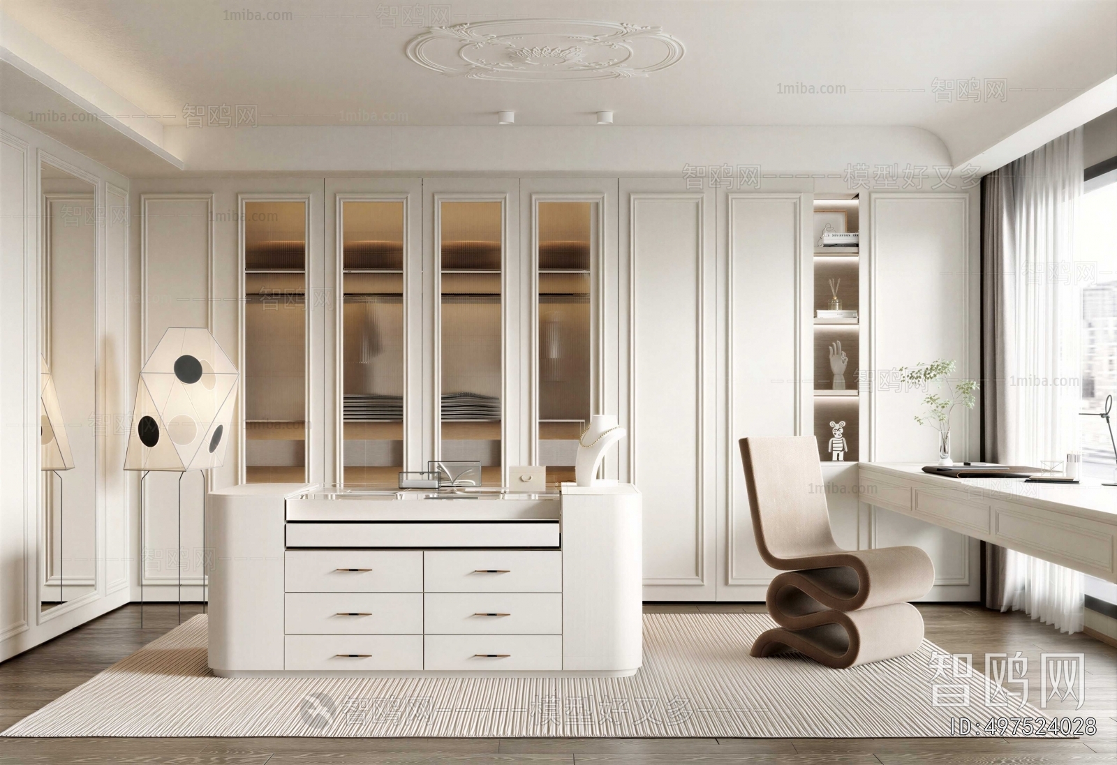 French Style Clothes Storage Area