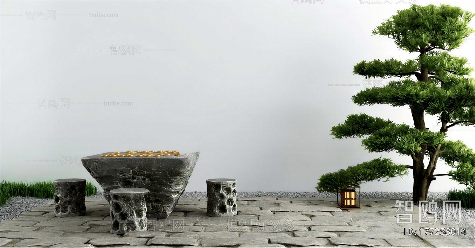 New Chinese Style Rockery Waterscape
