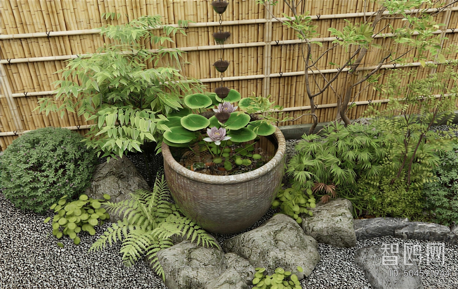 Chinese Style Rockery Waterscape