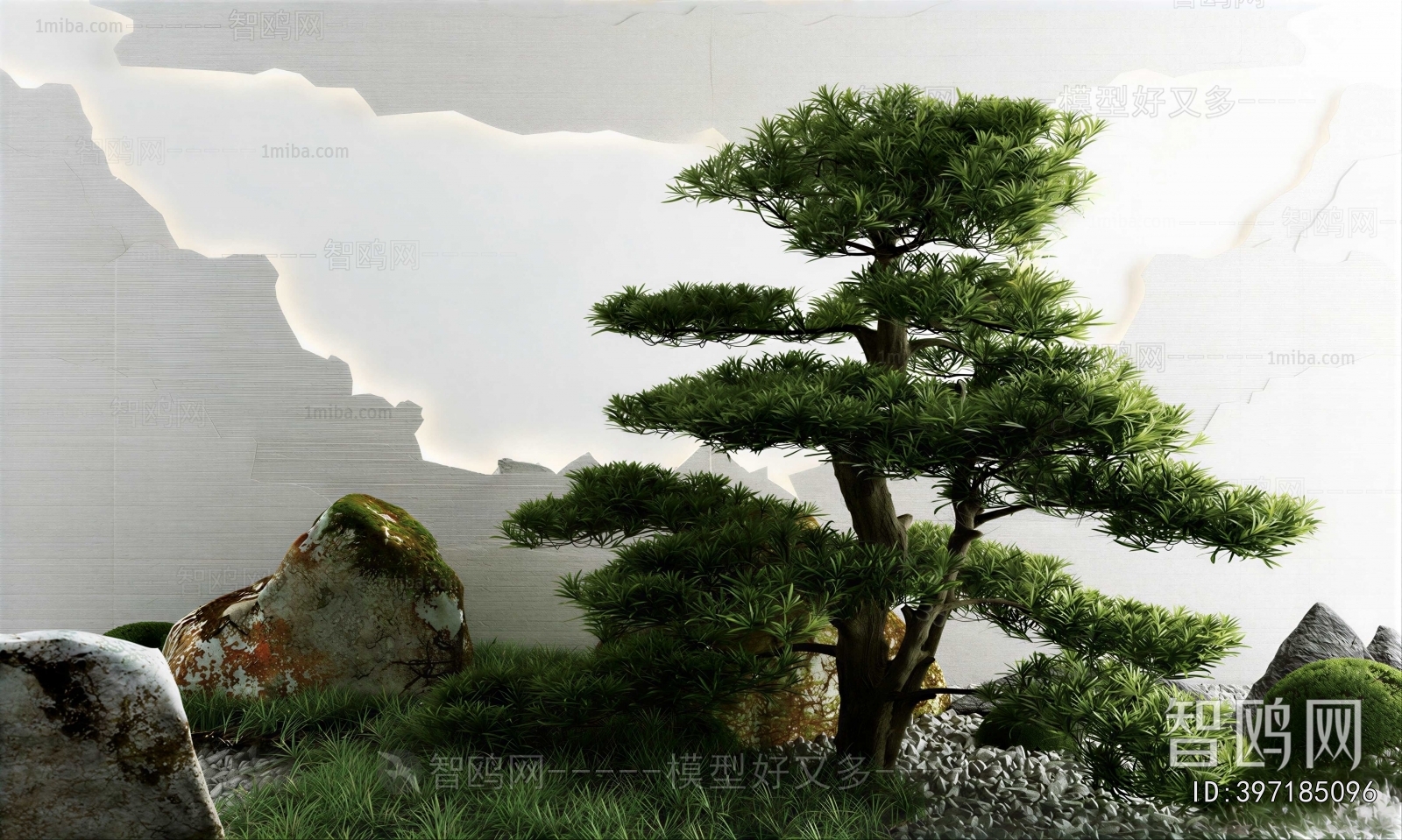 New Chinese Style Rockery Waterscape