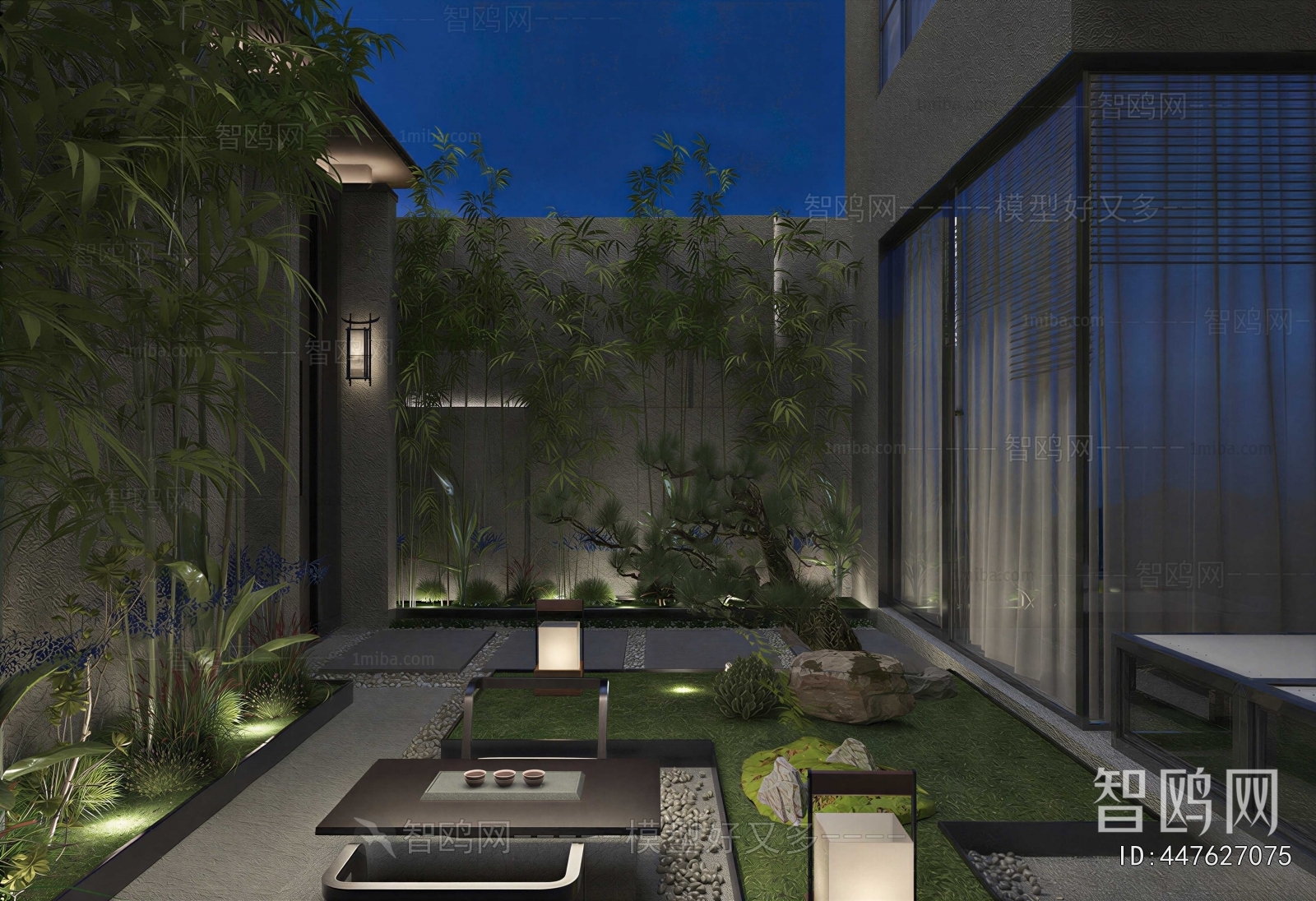 Modern Courtyard/landscape