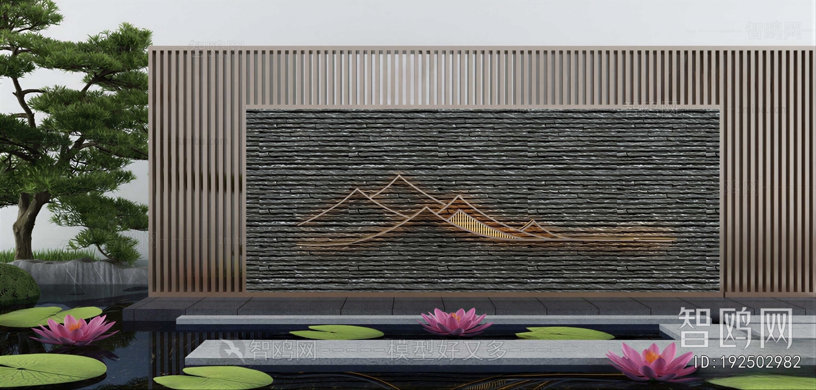 New Chinese Style Courtyard/landscape