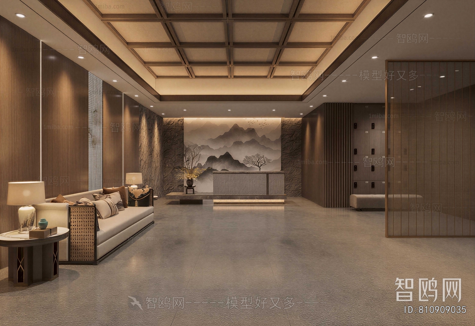 New Chinese Style Lobby Hall