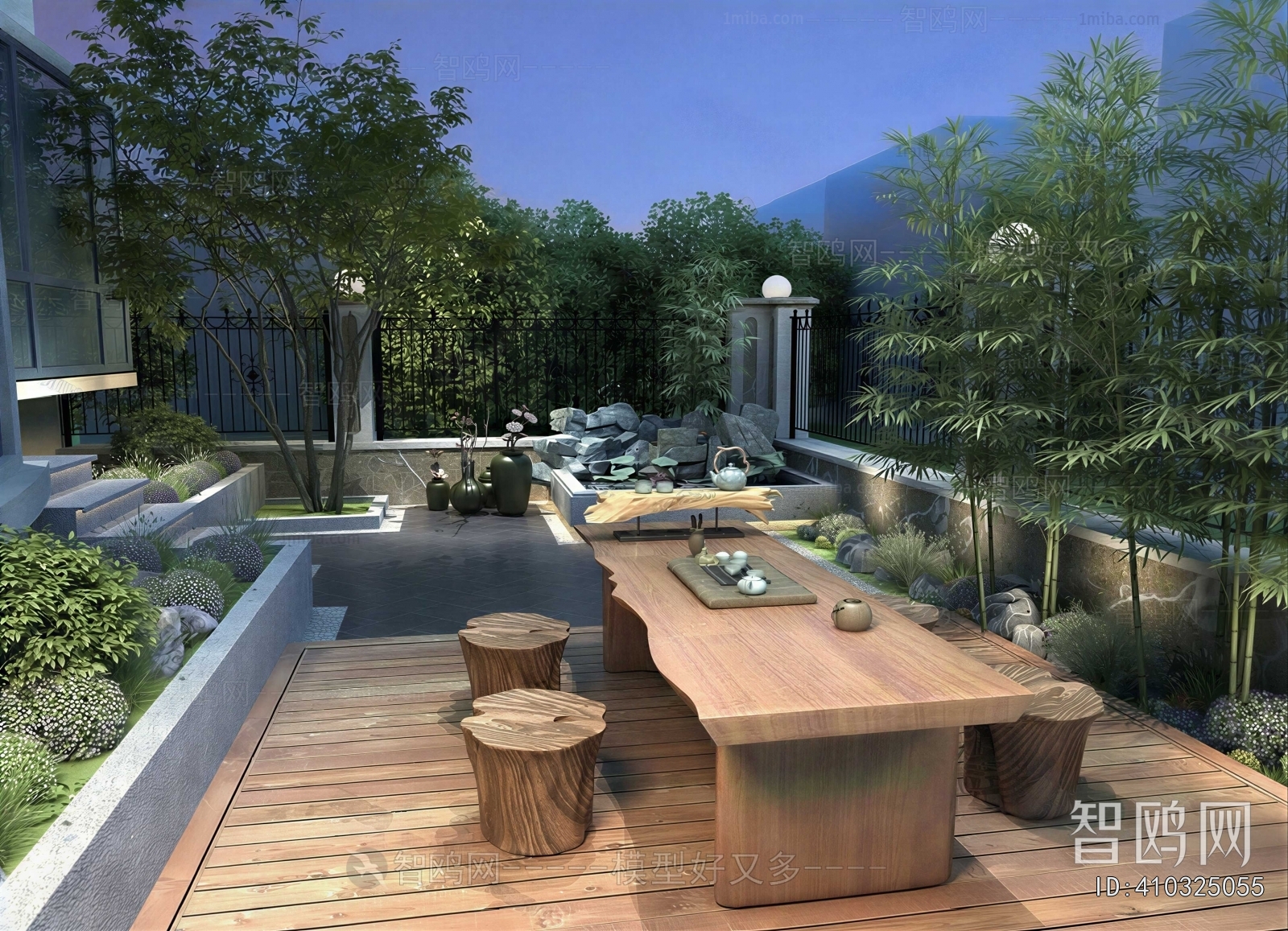 New Chinese Style Courtyard/landscape