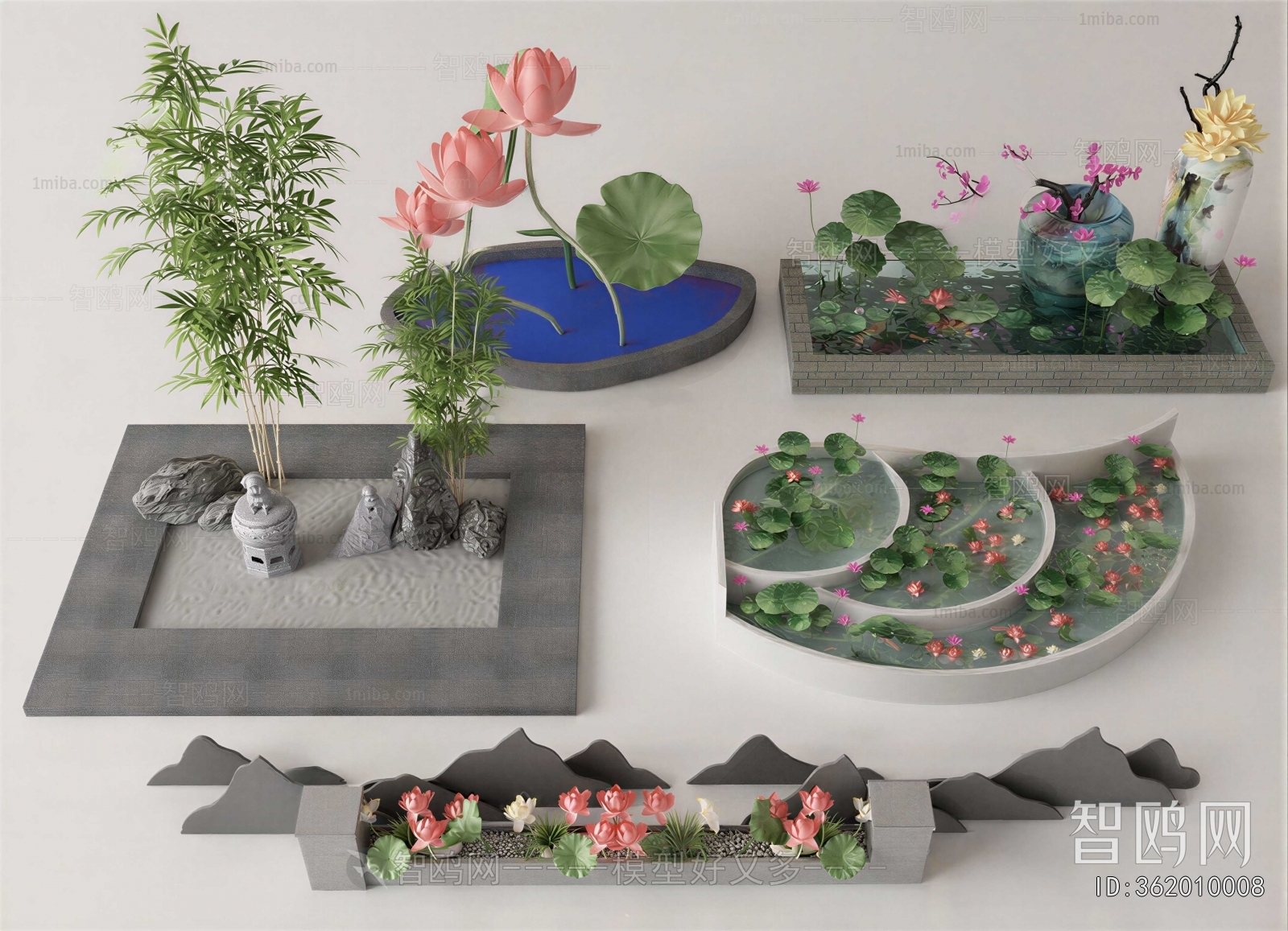 Chinese Style Rockery Waterscape