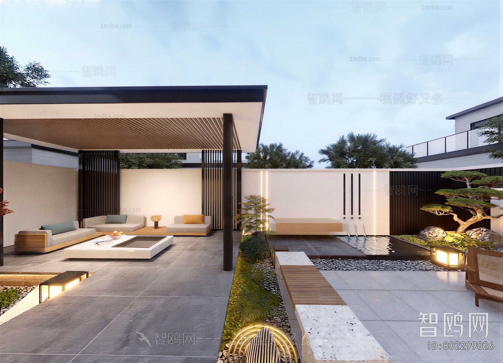 New Chinese Style Courtyard/landscape