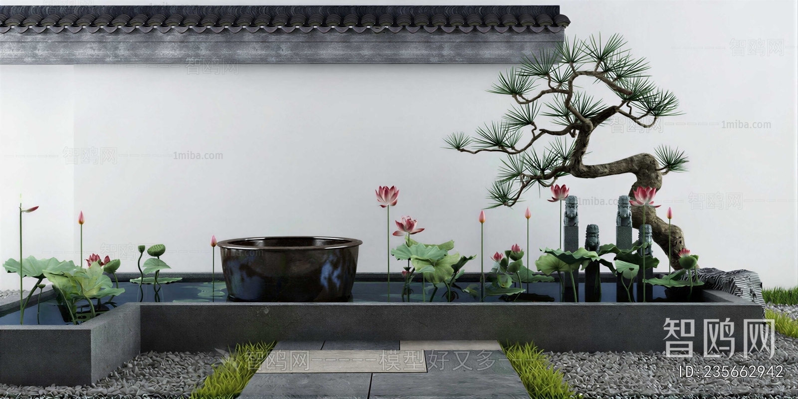 New Chinese Style Courtyard/landscape