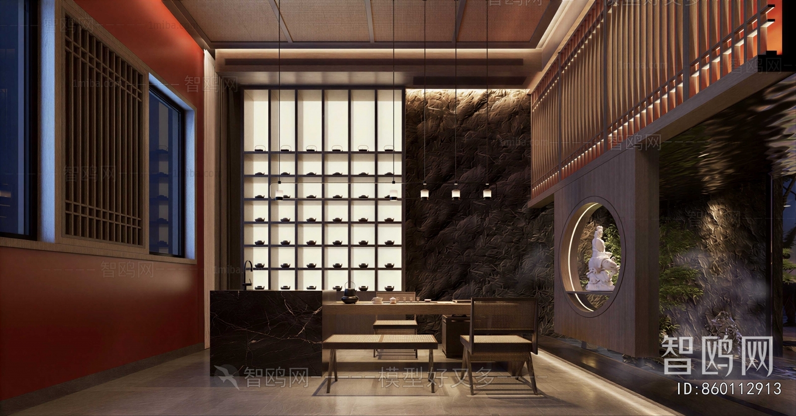 New Chinese Style Teahouse Tea House