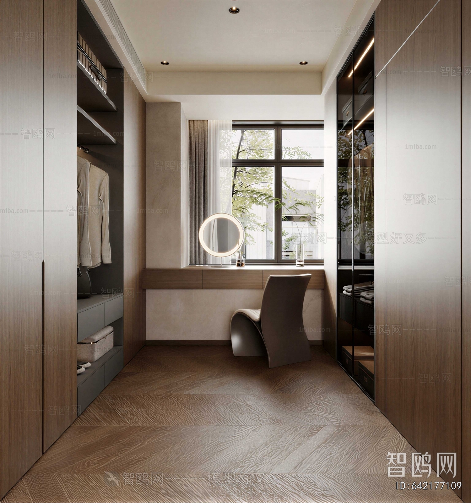 Modern Clothes Storage Area