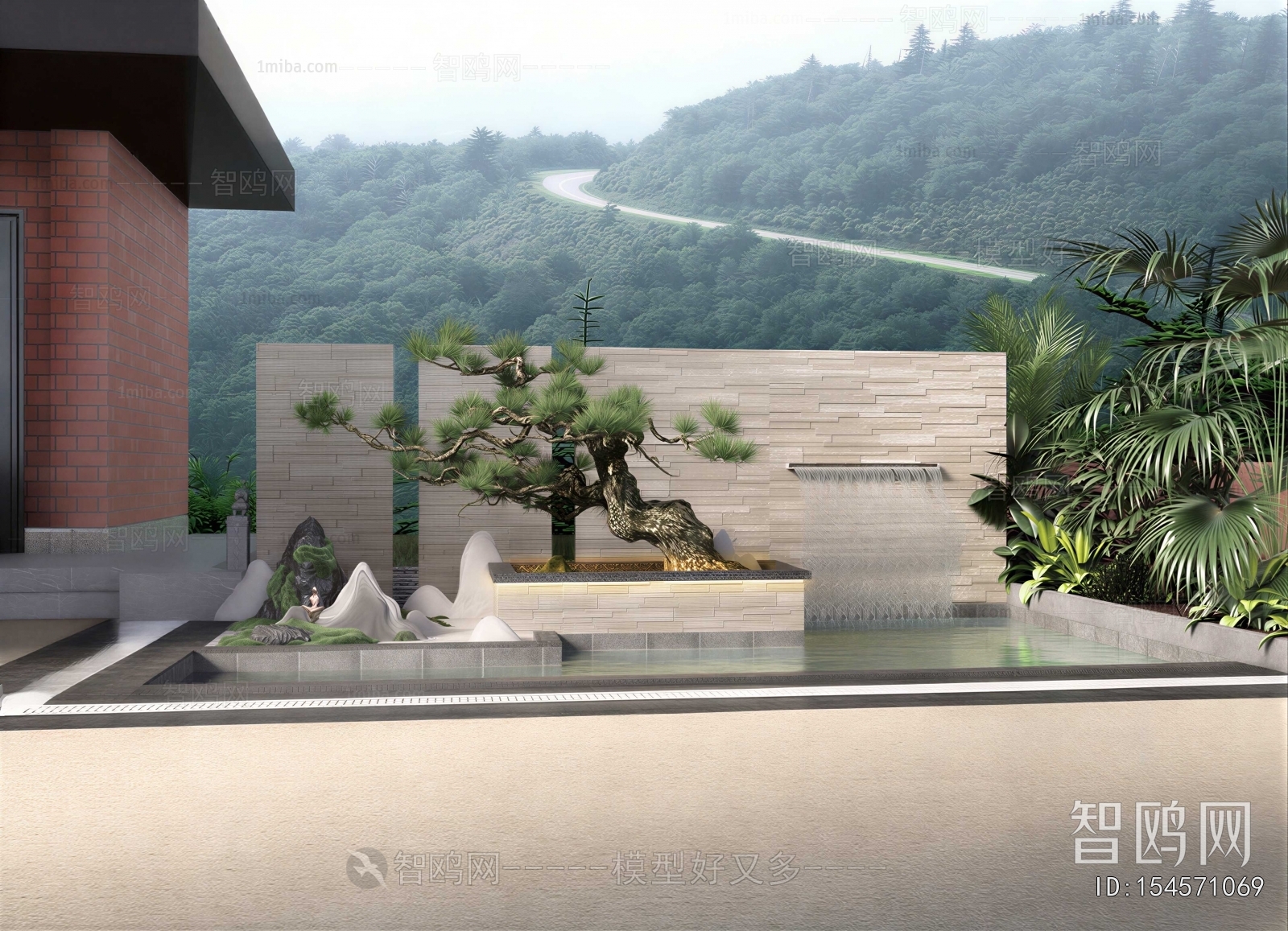 New Chinese Style Courtyard/landscape
